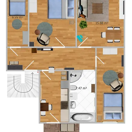 Fuer 8 Mit Balkon * Erfurt